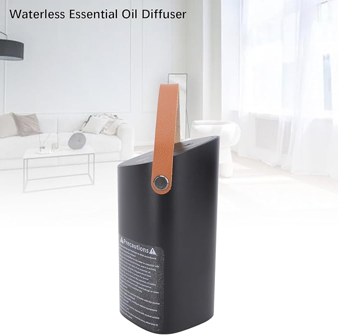 Waterless Essential Oil Diffuser Aluminum Quiet Portable Car Fragrance Diffuser Aromatherapy Machine with Timer for Bedroom Office