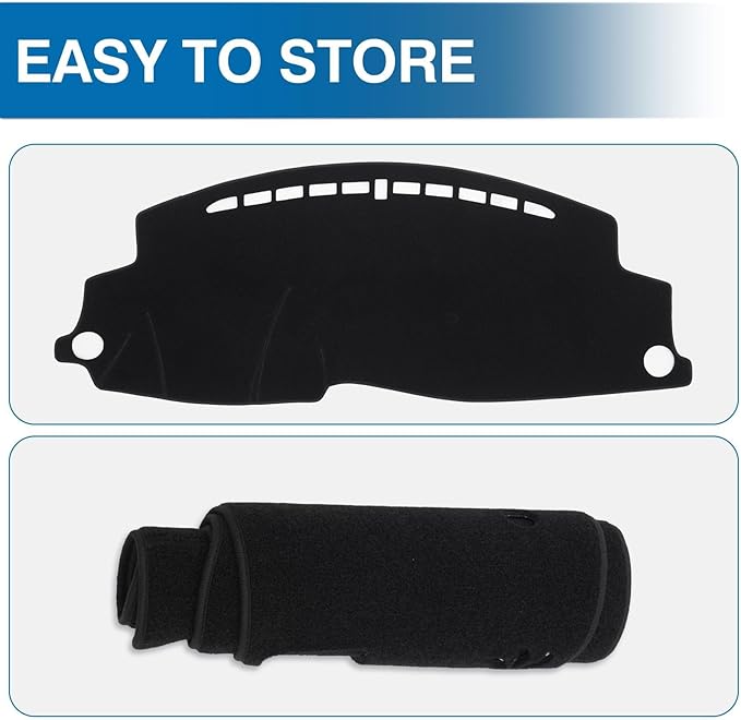 KUST Car Dash Cover for Honda HR-V HRV 2016-2021 2022 Dashboard Cover Non-Slip Center Console Dash Cover Interior for Honda HR-V HRV Accessories Custom Fit Dash Mat Sunshade Windshield Glare Black