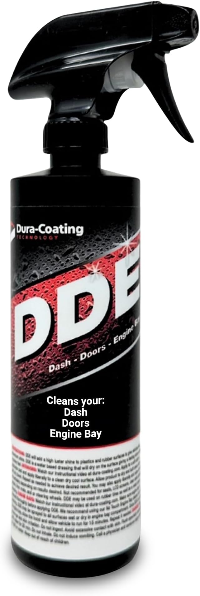 DURA-COATING TECHNOLOGY DDE - Doors, Dashboard, and Engine Bay Cleaner - Car Interior Spray Detailer - Automotive Multi Surfaced Water Based Dressing - Non Greasy - Long Lasting Showroom Shine - 16oz