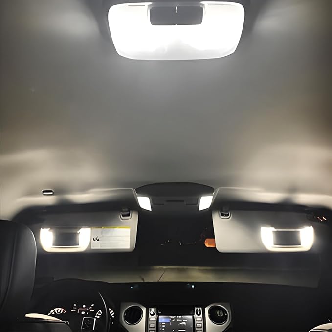 EASY EAGLE Super Bright LED Car Interior Lights, 6000k White Bulbs Kit for 2007-2019 2020 2021 Toyota Tundra with Install Tool（18 pcs）