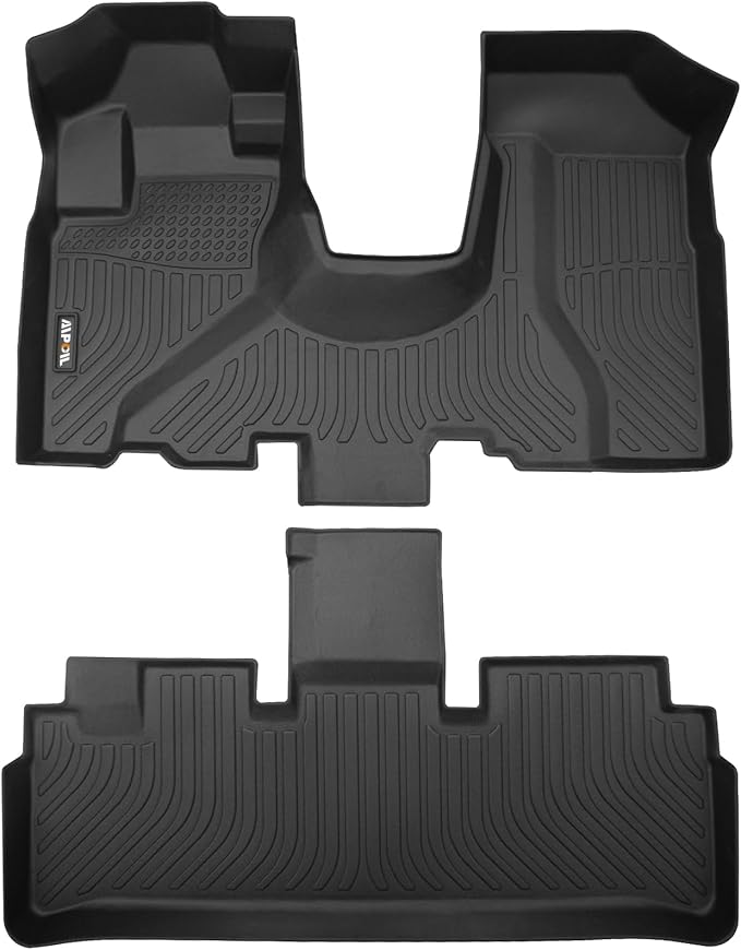 AIPOIL® Floor Mats for 2002-2006 Honda CRV Fits 1st & 2nd Row TPE All Weather Anti-Slip Floor Liners Full Set Custom Car Mats Accessories, Black