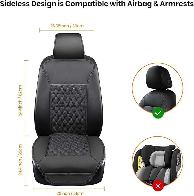 Seat Cushion, Comfortable Seat Cover with Full Back Support, Universal Seat Cushion for Seat in Winter
