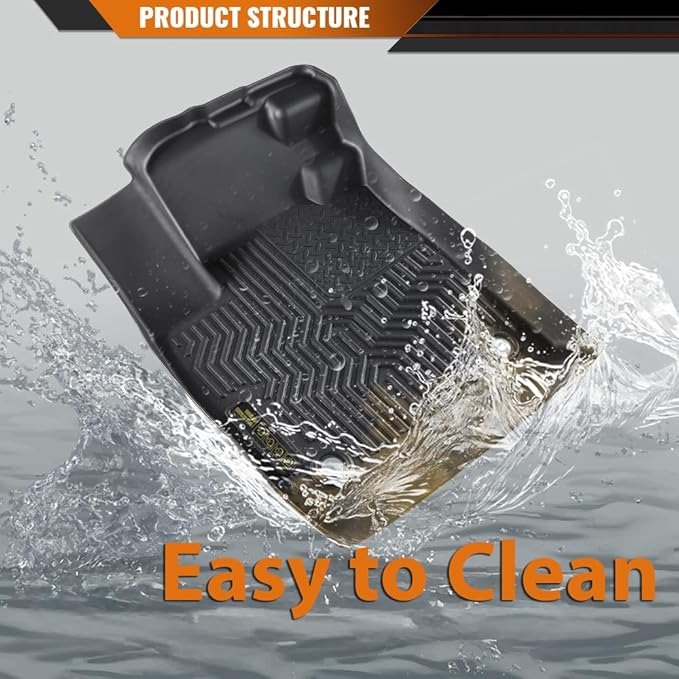 ANDPLAY TPE Floor Mats Liners Compatible with Honda Accord 2023-2024 All Weather Protection Black Floor Liners alfombras para carro