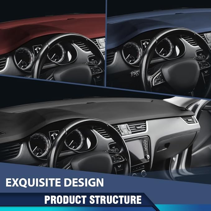 PIT66 Dash Cover Cap Compatible with Chevy Camaro Pontiac Firebird 2000 2001 2002 Dashboard Bezel Black Instrument Panel