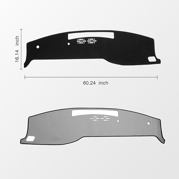 KUST Car Dash Cover Compatible with 2025-2026 Nissan Armada Dashboard Cover Dash Carpet Polyester Non-Slip Dash Protector Interior Accessories for Armada Custom Fit Dash Mat No Glare Black