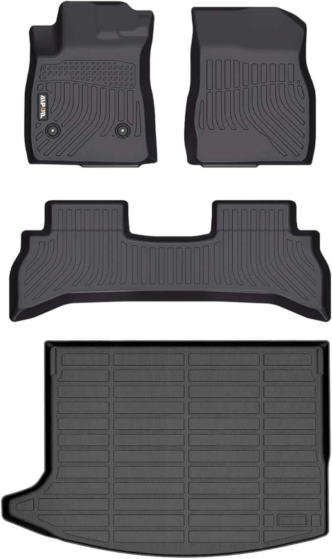 AIPOIL® Floor Mats & Cargo Liner Set for 2020-2024 2025 2026 Buick Encore GX FWD All Weather Protection TPE Anti-Slip Automotive Full Set Custom Car Mats Accessories - Black