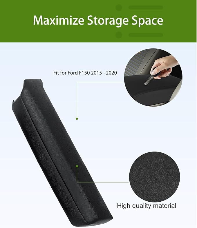 UMISHI Front Left Driver & Rgiht Passenger Side Inner Door Armrest Replacement for Ford F150 2015 2016 2017 2018 2019 2020 Replaces# FL3B 1504604 AA (Door Panels Armrest (Left&Right))