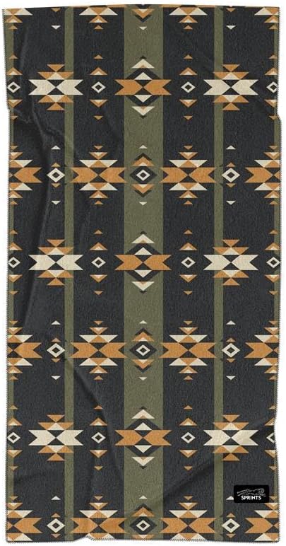 Sprints Athletic Running Towel, Full-Sized, Car Seat Cover - Performance Microfiber (Steppes Frontier)