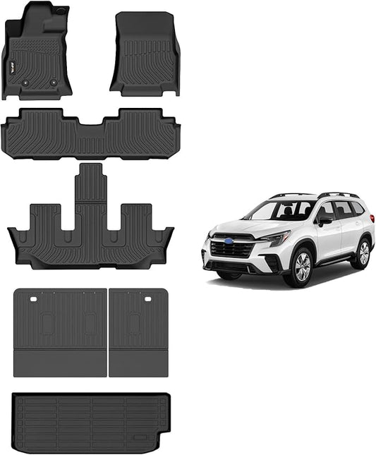 AIPOIL® Floor Mats & Cargo Liner Set for Subaru 2019-2025 Ascent 7/8 Passenger | All-Weather | Easy to Clean | All-Round Protection丨Full Set Automobile mats Accessories.