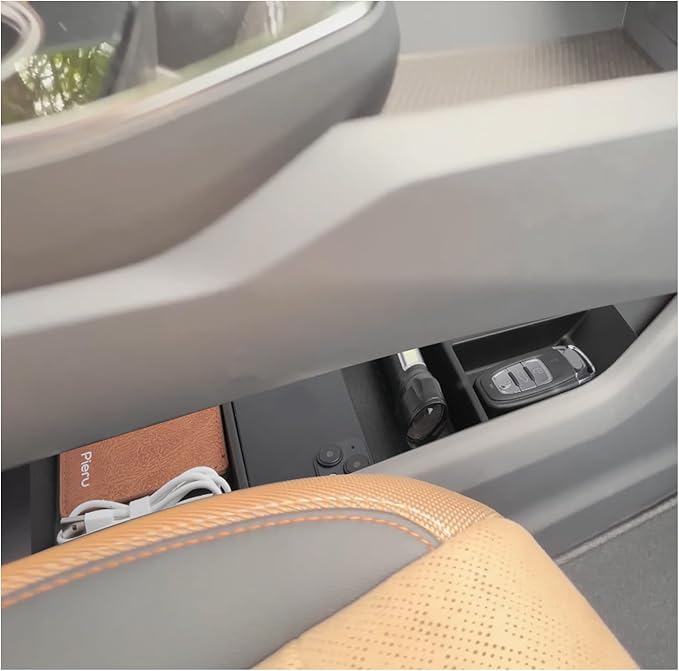 SXCY 2PCS for 2025 2026 Chevrolet Equinox Accessories for 2025 2026 Equinox Center Console Organizer Console Tray for 2025 2026 Equinox Console Organizer Armrest Storage Box Black Mats(Armrest+Under)