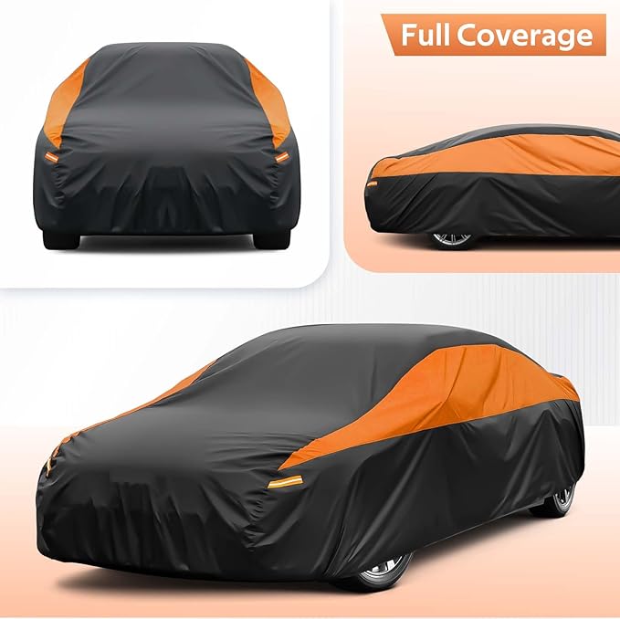 Car Cover Custom Fit Cube Waterproof All Weather for Automobiles, Lightweight Full Exterior Cover Outdoor Sun UV Rain Dust Snow Wind Protection.
