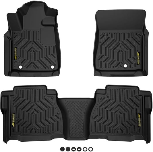 DOTCOM TPE Floor Mats Fit Toyota Tundra Double & CrewMax Cab Pickup 2007-2011,All Weather Full Cover Protection 1st & 2nd Row Truck Mats Cargo Liner Accessories,alfombras para carro 3PCS