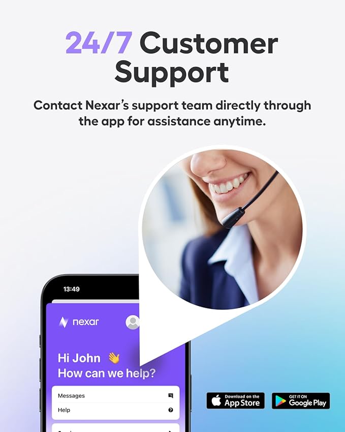 Nexar Beam2 Mini Dash Cam Car Camera 256GB Storage 24H Parking Mode Wide Angle FHD Lens Wireless Dash Camera for Cars Includes $25 OBD Hardwire Kit for Continuous Power