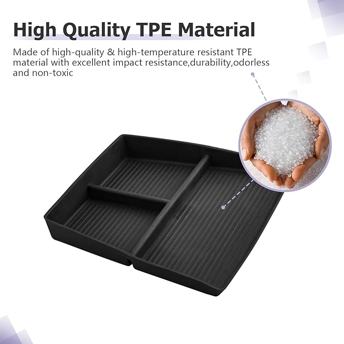 LUWU for 2024 Edge Dashboard Storage Tray - 2021 2022 2023 2024 Ford Edge 12-inch Behind Screen Organizer Center Console Display Box Dash Tray Edge 2024 Accessories (Only for 12" Screen)