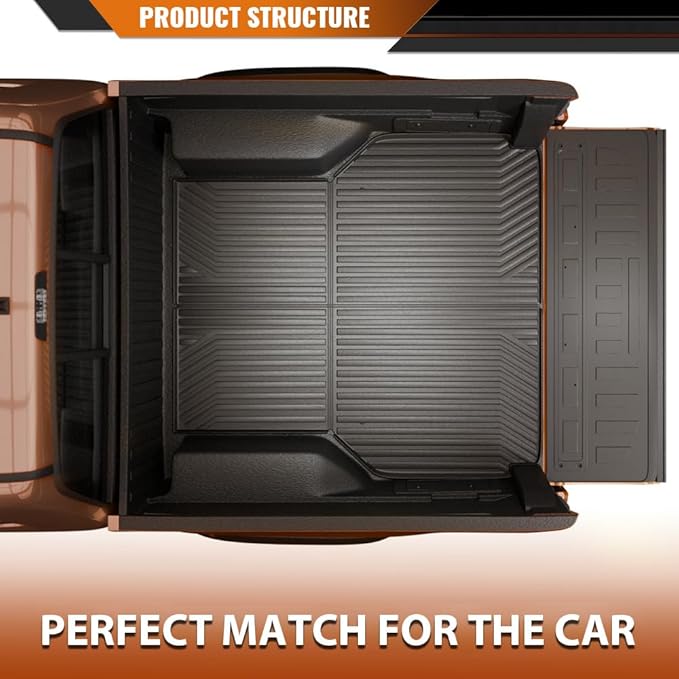 ANDPLAY TPE Floor Mats Liners 1PC Compatible with Toyota Tacoma 2005-2023 All Weather Protection Black Floor Liners alfombras para carro