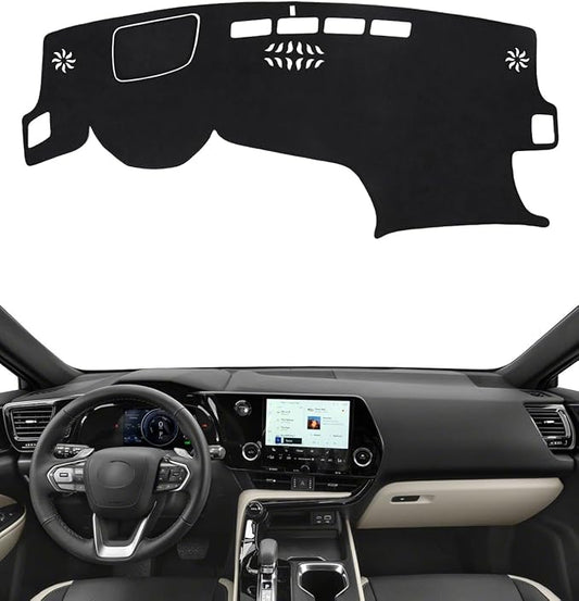 BIBLOZ Dash Cover for 2022-2025 2026 Lexus NX 250/ NX 350/ NX 350h/ NX 450h+ Accessories Black Flannel Dashboard Cover Mat Car Dashboard UV Sun
