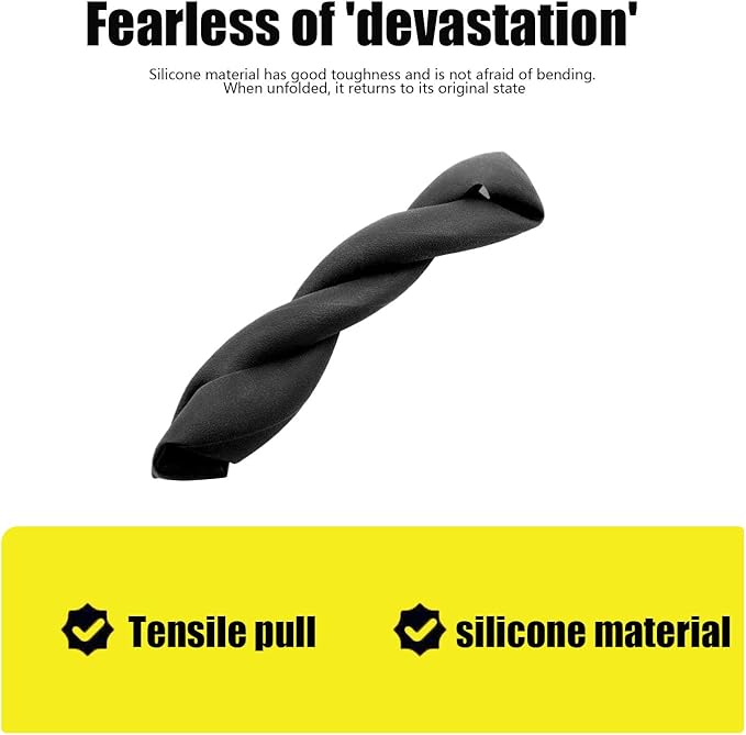 Stretchy Silicone Car Steering Wheel Cover - Universal Fit for Most Cars,Anti Slip Odorless Stretchy Steering Wheel Cover, Fit 14''/15''/16'' Steering Wheel Grip