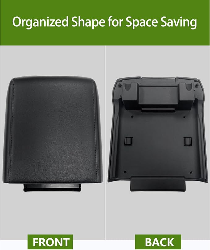 UMISHI Car Center Console Armrest Lid Replacement for Ford F150 2015 2016 2017 2018 2019 2020 Replaces# FL3B 1504604 AA (Center Console (Black))