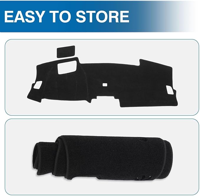 KUST Car Dash Cover for Honda CR-V CRV 2023-2025 2026(with HUD) Polyester Dashboard Cover Non-Slip Interior Accessories for Honda CRV CR-V Custom Fit Dash Mat Sunshade No Glare Black