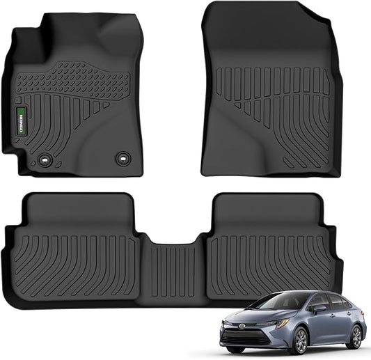 ANBINGO®-Floor Mats for Toyota Corolla 2009-2013, Corolla All Weather Car Mat, Corolla Floor Liner, TPE Rubber Liners for Corolla Accessories
