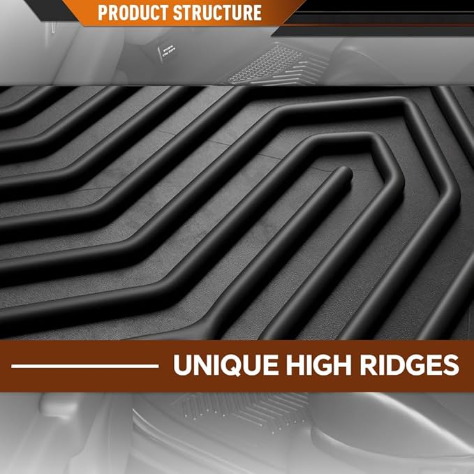 ANDPLAY TPE Floor Mats Liners Compatible with Toyota Corolla Sedan 2020 2021 2022 2023 2024(NOT Fit Hatchback Models) All Weather Protection Black Floor Liners alfombras para carro