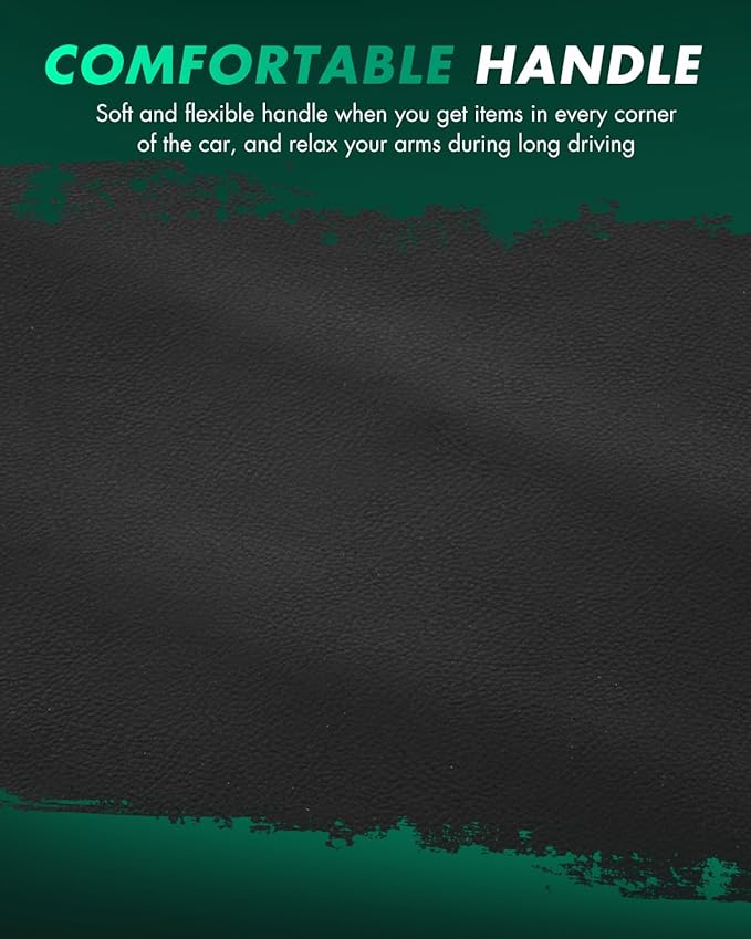 SCITOO Auto Black Leather Front Door Panels Armrest Skin Cover Replacement fit for 2015-2020 for Ford for F150 Center Console Cover