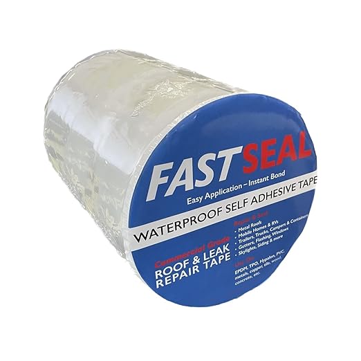 RV Roof Tape, 12" x 50' White, RV Sealant Tape for Camper Roof Repair, Trailer Roof Sealant, Stop Camper Roof Leaks, UV-Resistant - Eternabond Equivalent (12" x 50', White)