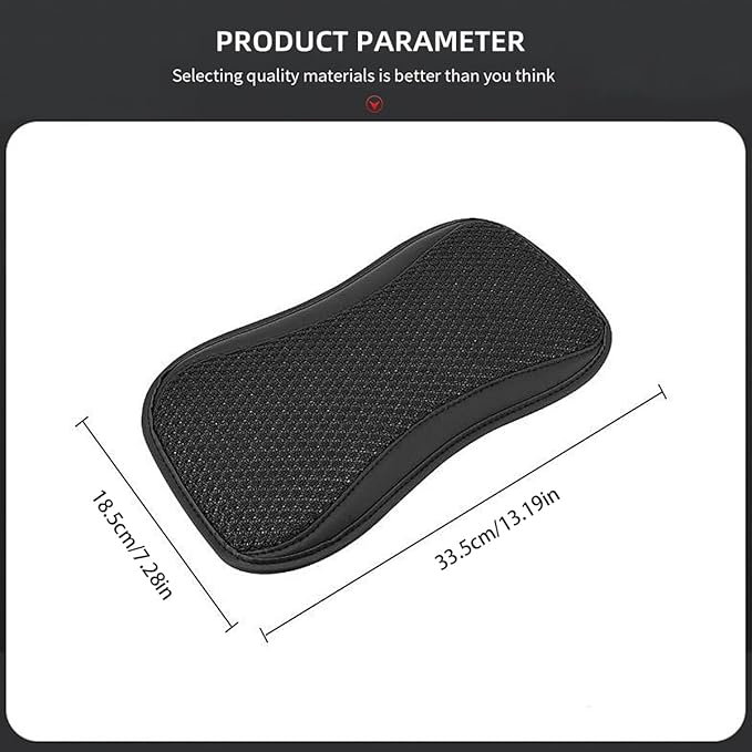 Upgrade Car Console Armrest Pad,Car Armrest Cushion,Premium Material Car Armrest Cover,Universal Car Center Console Pillow,Car Accessories(Black1)