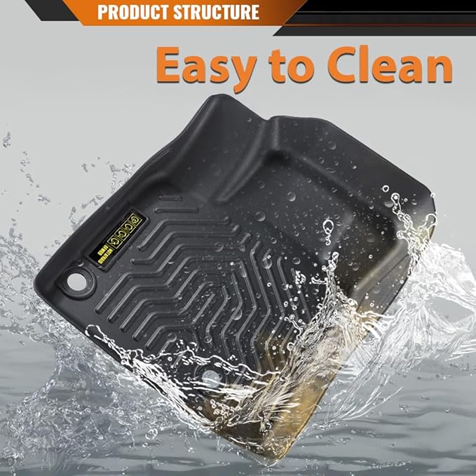 ANDPLAY TPE Floor Mats Liners Compatible with Nissan Rogue 2021 2022 2023 2024 (No Sport Models) All Weather Protection Black Floor Liners alfombras para carro