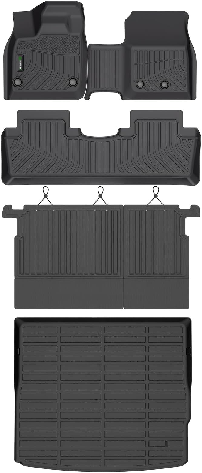 ANBINGO®Floor Mats Fit for Nissan Ariya 2023-2025&Seatback&Cargo Liners All Weather Mats for Nissan Ariya TPE Car Mat Rugs for Ariya Rubber Trunk Carpet for 2024 Ariya Automotive Accessories