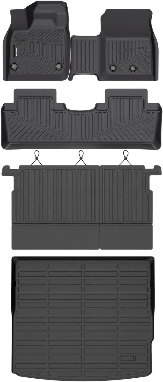 ANBINGO®Floor Mats Fit for Nissan Ariya 2023-2025&Seatback&Cargo Liners All Weather Mats for Nissan Ariya TPE Car Mat Rugs for Ariya Rubber Trunk Carpet for 2024 Ariya Automotive Accessories