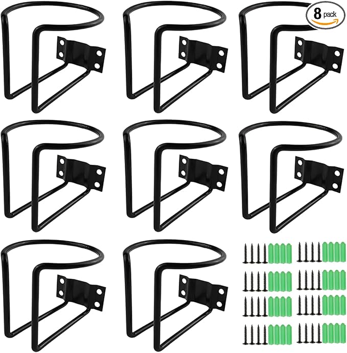 TIHOOD 8PCS Stainless Steel Boat Ring Cup Drink Holder Fit for Boat Yacht Truck Car Apartment RV