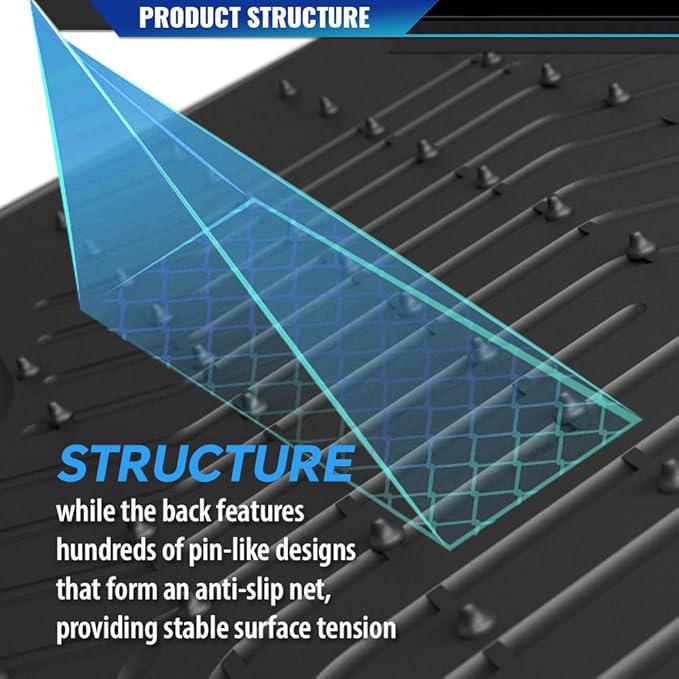 DOTCOM TPE Floor Mats Fit Honda Accord Sedans 2013 2014 2015 2016 2017, All Weather Custom Fit Full Cover Protection 1st & 2nd Row Truck Mats Cargo Liner Accessories,alfombras para carro 3PCS