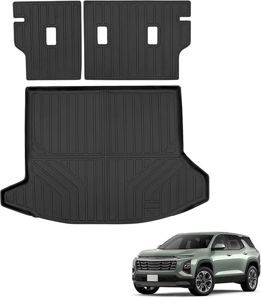 Sze Cargo Mat with Backrest Mats for 2025 2026 Chevrolet Chevy Equinox/GMC Terrain Trunk Mat TPE Seats Back Mat All Weather Cargo Liner for Chevy Equinox Accessories (Cargo Mat+Backrest Mat)
