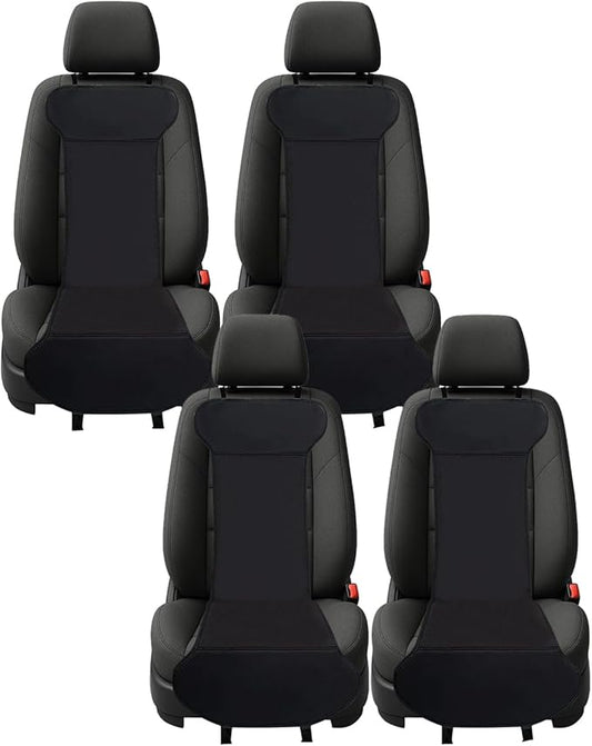Universal Fit Vehicle Seat Cover, Front Position, (Black, 4-Pack)
