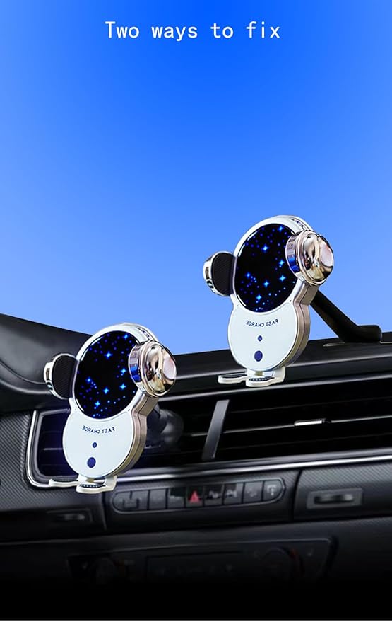 Wireless Car Charger,Mosurr 15W Auto Clamping Phone Holders for Your car fit for iPhone 16 15 14 13 12 Mini Pro Max 11 XR XS, Samsung Galaxy S25 Ultra S24 S23 S22 S21+, etc