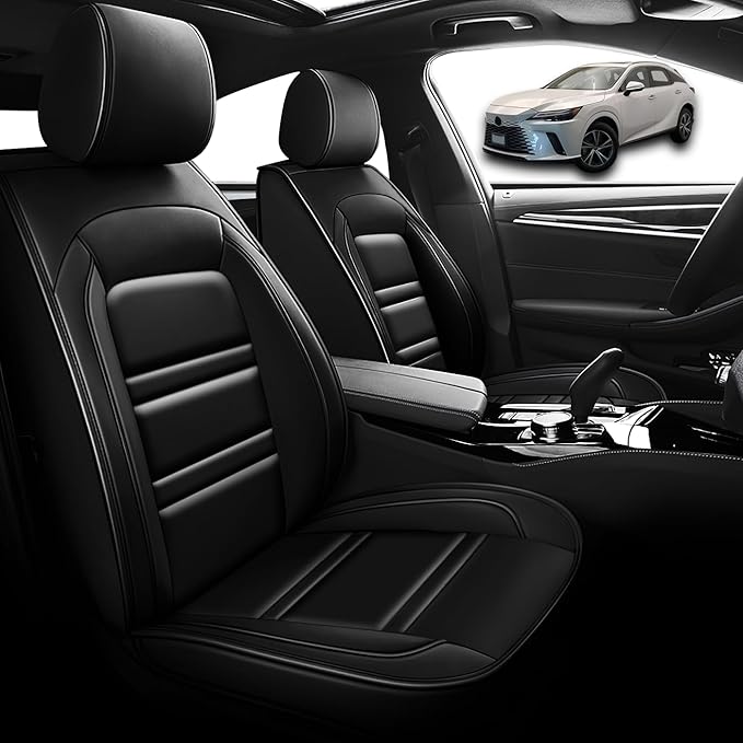 Seat Cover for Lexus Car rx350 2007-2024 | Car Seat Covers Front Seats, Waterproof Seat Protectors, Automotive Front Seat Covers (Front Seat, Black)
