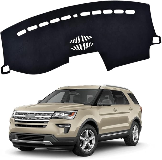 XITER Polyester Dashboard Cover Mat Carpet Dash Nonslip Sun Shade Mat Compatible For Ford 2011-2019 Explorer.