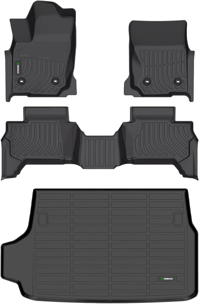ANBINGO®Floor Mats Fit for Toyota 4Runner 2025 2026 5 Seats (No Hybrid) & Cargo Liner All Weather Mats for Toyota 4Runner TPE Car Mat Rugs for 2025 4Runner Rubber Trunk Carpet for 4Runner Accessories