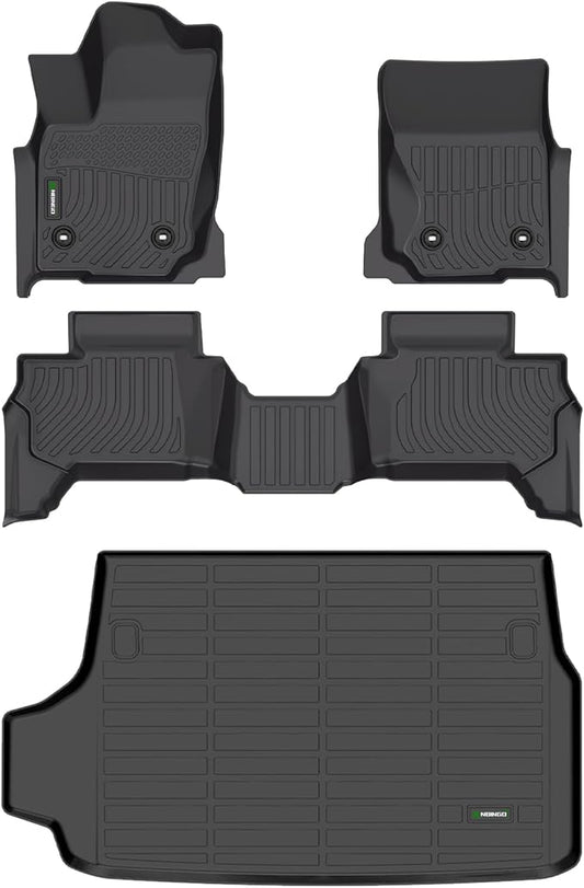 ANBINGO®Floor Mats Fit for Toyota 4Runner 2025 2026 5 Seats (No Hybrid) & Cargo Liner All Weather Mats for Toyota 4Runner TPE Car Mat Rugs for 2025 4Runner Rubber Trunk Carpet for 4Runner Accessories
