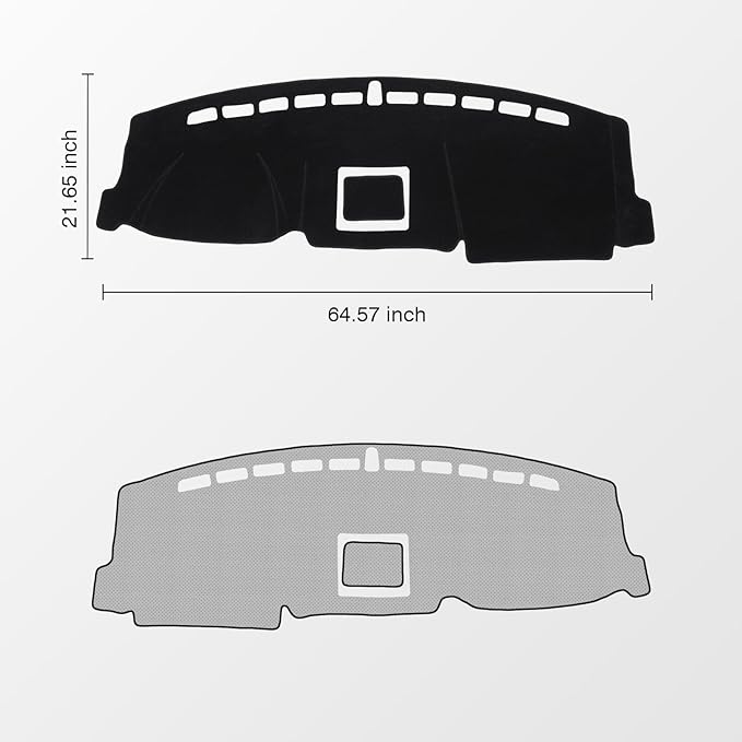 KUST Car Dash Cover for Ford Expedition 2018-2021 (Only fits 4.3-inch Touch Screen Dashboard. Not fits 12-inch/15.5-inch Touch Screen Dashboard) Dashboard Cover Non-Slip Accessories for Expedition