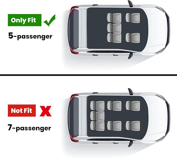 LASFIT Floor Mats&Trunk Mat Fit for BMW X5 2019-2024 2025 2026 40i/45e/50e/50i/M/M50i/M60i, All Weather TPE Custom Fit 1st&2nd Row Full Set Car Mats & Cargo Liner(Only for 5 Passengers), Black