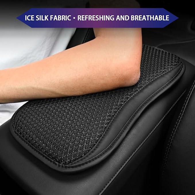 Upgrade Car Console Armrest Pad,Car Armrest Cushion,Premium Material Car Armrest Cover,Universal Car Center Console Pillow,Car Accessories(Black1)