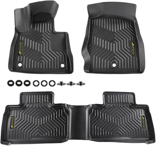 DOTCOM TPE Floor Mats Fit Ford Explorer 2020-2024(Excludes Hybrid), All Weather Custom Fit Full Cover Protection 1st & 2nd Row Truck Mats Cargo Liner Accessories,alfombras para carro 3PCS