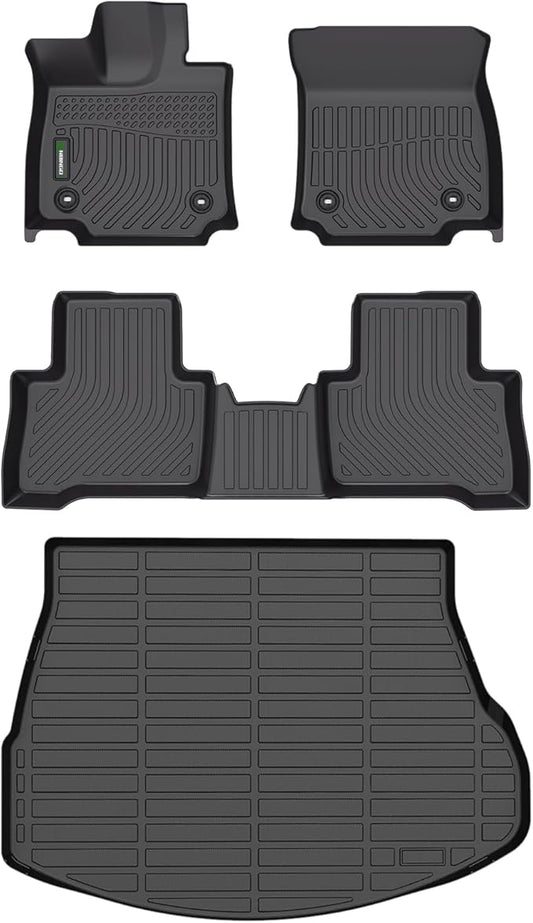 ANBINGO®Fit for Lexus NX Hybrid Floor Mats 2022-2026 (Only NX350h/NX450h+) for NX Hybrid Car Mats All Weather Mat for NX TPE Car Mat Rugs for Lexus NX Rubber Trunk Carpet
