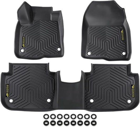 DOTCOM TPE Floor Mats Fit Honda CRV 2023 2024 2025(Include Hybird), All Weather Custom Fit Full Cover Protection 1st & 2nd Row Truck Mats Cargo Liner Accessories,alfombras para carro 3PCS