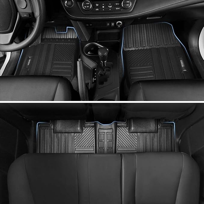 Vanseno Compatible for 2013 2014 2015 2016 2017 2018 Toyota Rav4 Floor Mats & Cargo Liners Trunk Mats All-Weather Rubber Protection Mat for 2013-2018 rav4 Accessories