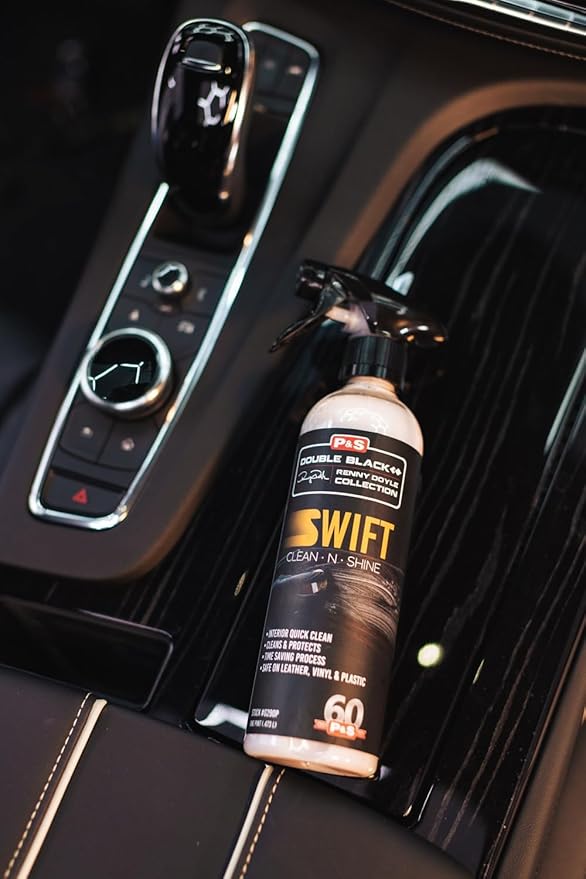 P & S Professional Detail Products Swift Clean & Shine - Interior Cleaner & Protectant for Leather, Vinyl, Plastic - Cleans, Conditions & Leaves a Satin Finish - Fresh Scent - 1 Gallon