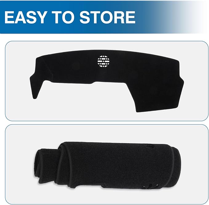 KUST Car Dash Cover for BMW X3 2025 2026 Polyester Dashboard Cover Dash Carpet Non-Slip Dash Protector Interior Accessories for X3 Custom Fit Dash Mat Sunshade Windshield No Glare Black