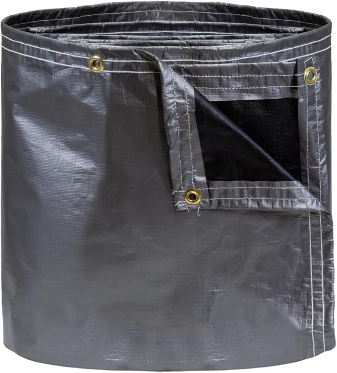 Tarps Heavy Duty Waterproof 30x50 FT, Extra Thick 12 Mil Large Tarps with Grommets and Reinforced Edges,UV Resistant,Tear&Fade Resistant, Silver/Black Multipurpose Cover for Home Boats Cars Camping